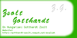 zsolt gotthardt business card